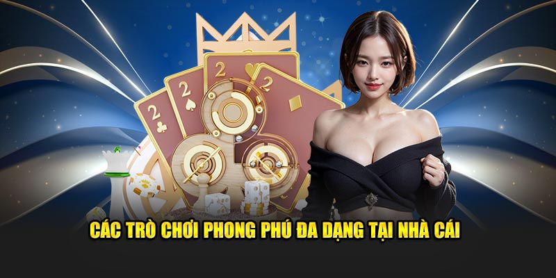 Các trò chơi phong phú đa dạng tại nhà cái 